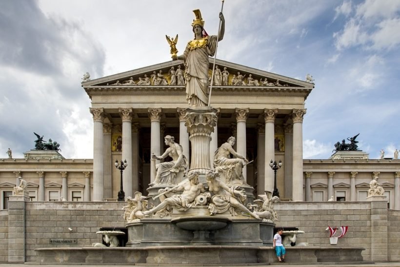 Main Entrance Vienna Parliament Architecture